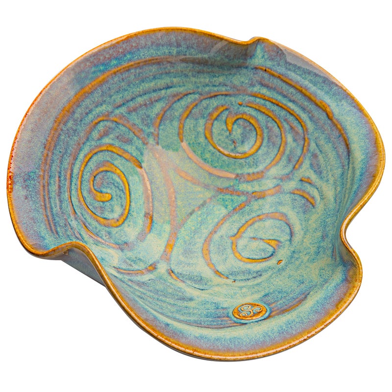 Castle Arch Pottery Ireland Castle Arch Pottery Irish Pottery Newgrange Bowl Hand-Glazed - Handcrafted In Ireland - Lead & Cadmium Free, Irish Gifts For Men & Women - 7 Inches Diameter 2 Inches Height 250 ML (Medium) - Image 2